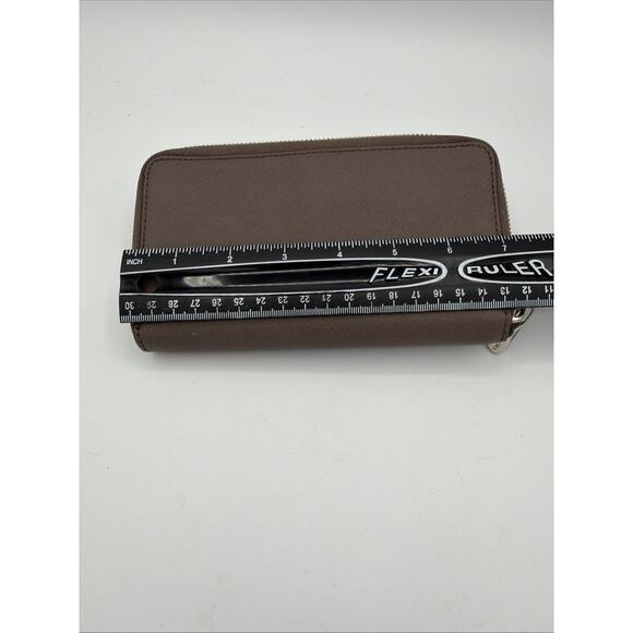 Michael Kors Jet Set Travel Wallet, Large Leather Continental- Brown Chocolate - Picture 4 of 10